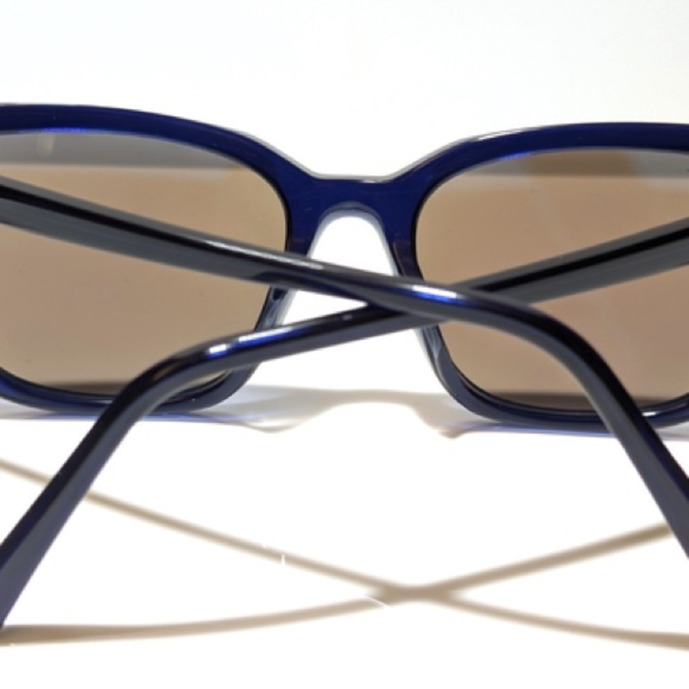 NEW Maui Jim Kou - Navy with Blue Hawaii Mirror Polarized Glass Lenses - Picture 9 of 11